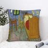 Vincent Van Gogh Camera da Letto ad Arles Copricuscini Quadrati Poliestere Divano Copricuscino Fresco Decorativo Federa per Cuscino