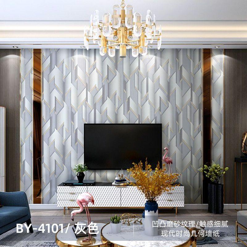 Black Gold Line Geometric Wallpaper Roll Home Decor Modern Bedroom Living Room Sofa Background Wall Paper