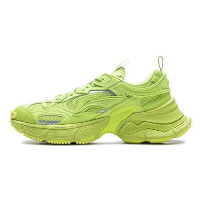 Li Ning Starry Soft Rebound Retro Thick Sole Shock Absorbing Non-Slip Wear-Resistant Breathable Increased Height Low-Top Dad Shoes AGCU339-5