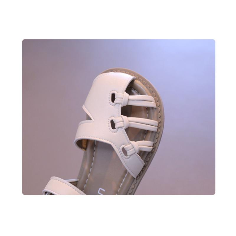 Girls' Sandals Closed-Toe Woven Shoes for Toddlers & Young Kids, Soft-Sole Beach Sandals for Children Girls' Party Shoes