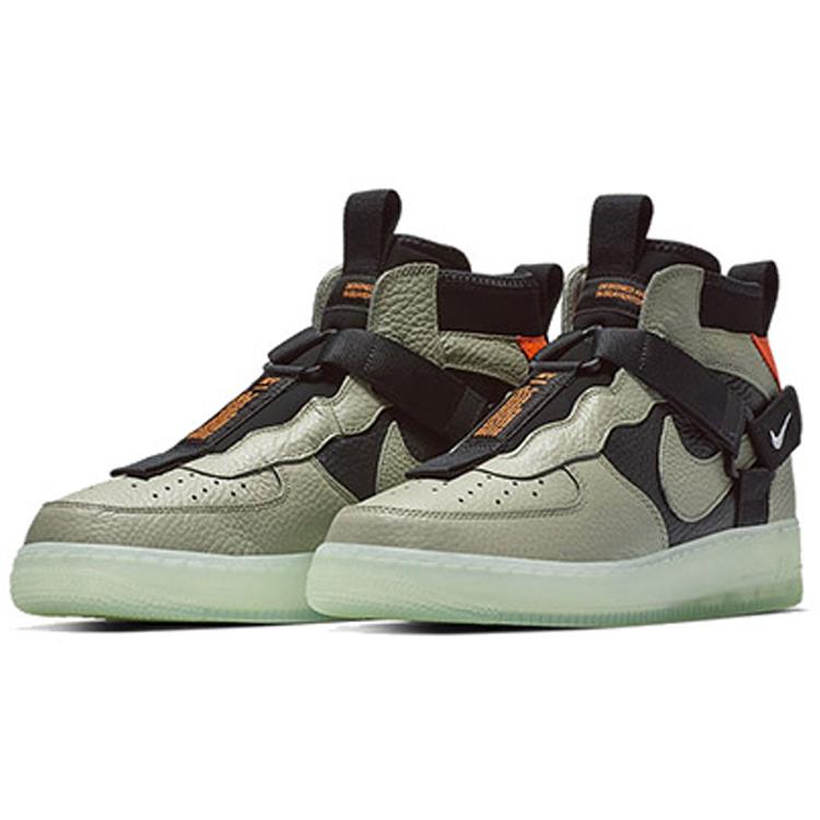 New Nike Air Force 1 Utility Mid Spruce Fog AQ9758-300