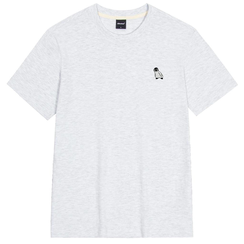 OKSTAR Penguin Embroidered Short Sleeve T-Shirt (Type A)