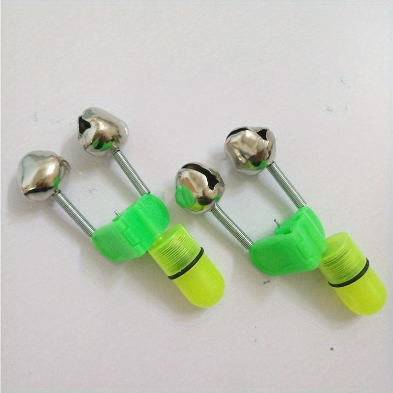 10pcs Fishing Bite Alarm Bells Glow in Dark Fishing Bell Alarm for Outdoor Night Fishing Activity
