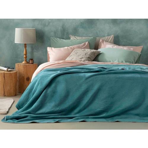 

English Home Однотонное хлопковое одинарное одеяло 150 x 200 см Seledon-Mint