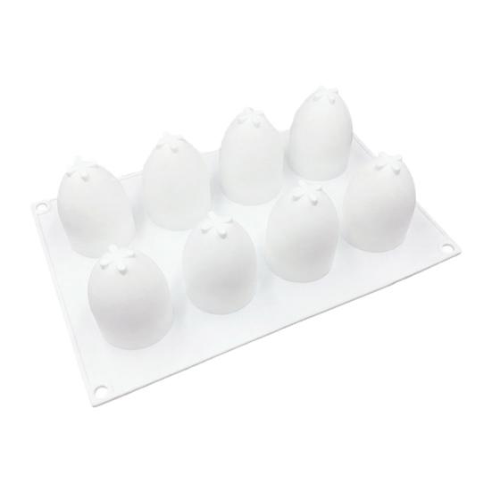 Easter Egg Silicone Mold for Mousse Cake 3D Baking Mold for Chocolate Pudding Jelly Non-Stick Oven Freeze Pan for Dessert