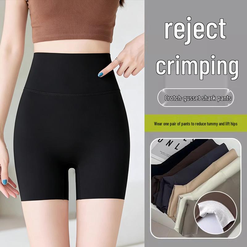 

Women s 2-in-1 Butt-Lifting Yoga Shorts with Anti-Exposure Safety Layer L (100-120 jins) чёрный
