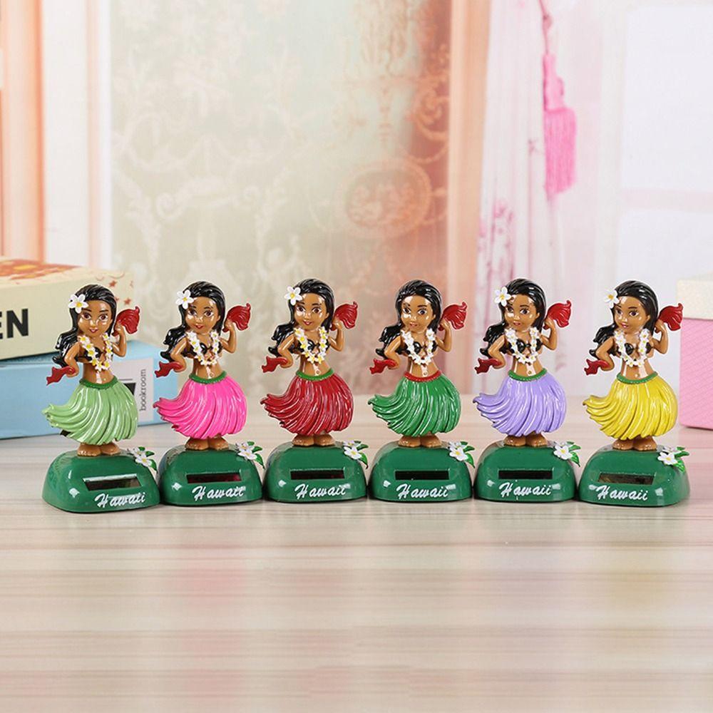 Model Hawaiian Girl Toys Solární Dekor palubní desky auta Nový Hula Girl Swinging Car Decor
