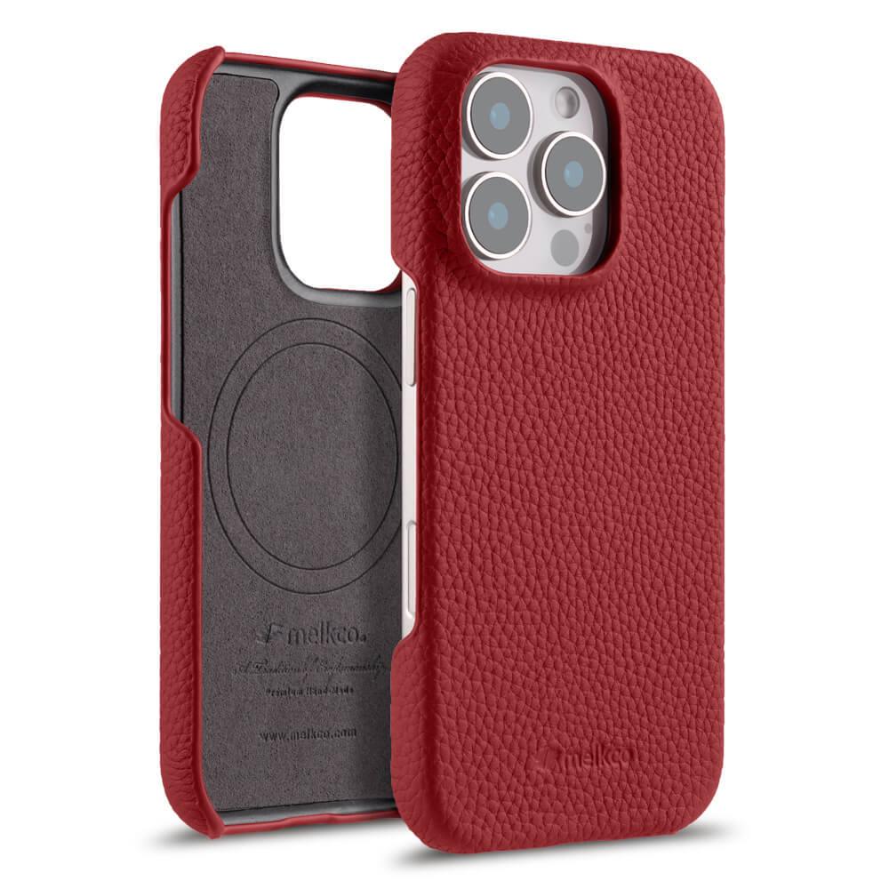 

Кожаный чехол Melkco MagSafe для Apple 16 Pro Max и 16 Plus 17 Pro Max