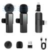 M22 Wireless Dual Lavalier Microphone for Outdoor Mobile Recording with Noise Reduction