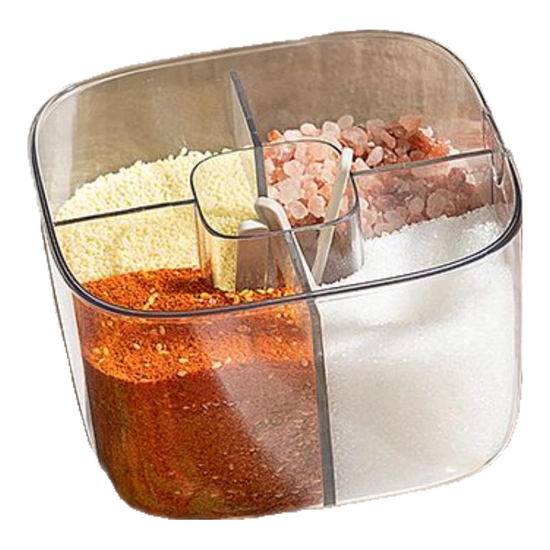 Suncha 4-in-1 Multi-Compartment Seasoning Box