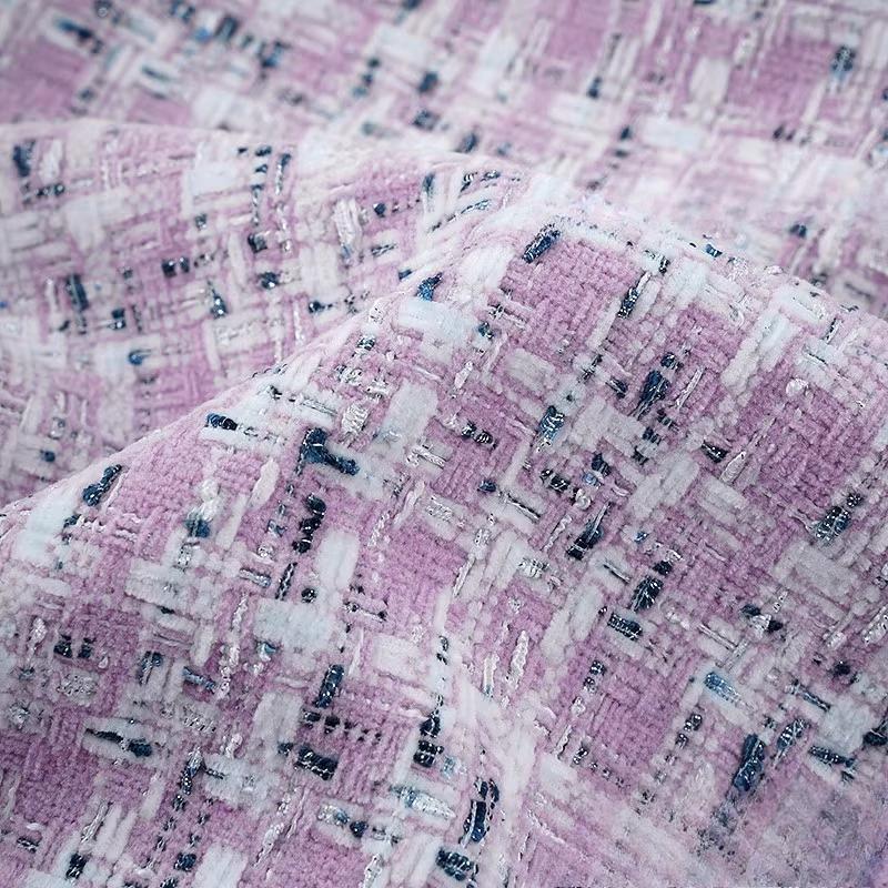 Small Fragrant Wind Woolen Cloth Fabric Dress By Meter for Coats Clothing Sewing Plain Soft Skin-friendly Cloth Needlework Drape
