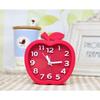 Creative children's alarm clock Candy color apple clock Children's bedside clock Mute alarm clock