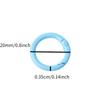 5PC Creative 20MM Colorful Painted Spring Ring Keychain Open Spring Buckle Book Ring Connection Card Ring DIY Jewelry Accessories