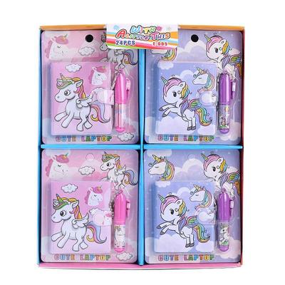 Adorable Unicorn & Flamingo Notebook with Ballpoint Pen – Creative Stationery Gift for Kids' School Supplies