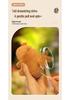 Le Ji Er Capybara Plush Toy Keychain with Wagging Tail & Bubble Blowing Pendant