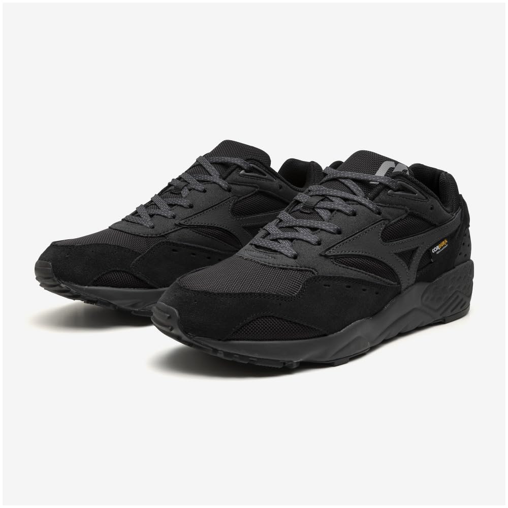 Mizuno Contender CORDURA CONTENDER Sneakers, Perfect for Commuting, School, and Lifestyle, Stylish, Black and Dark Gray, Size 24.0 Cm, 2E