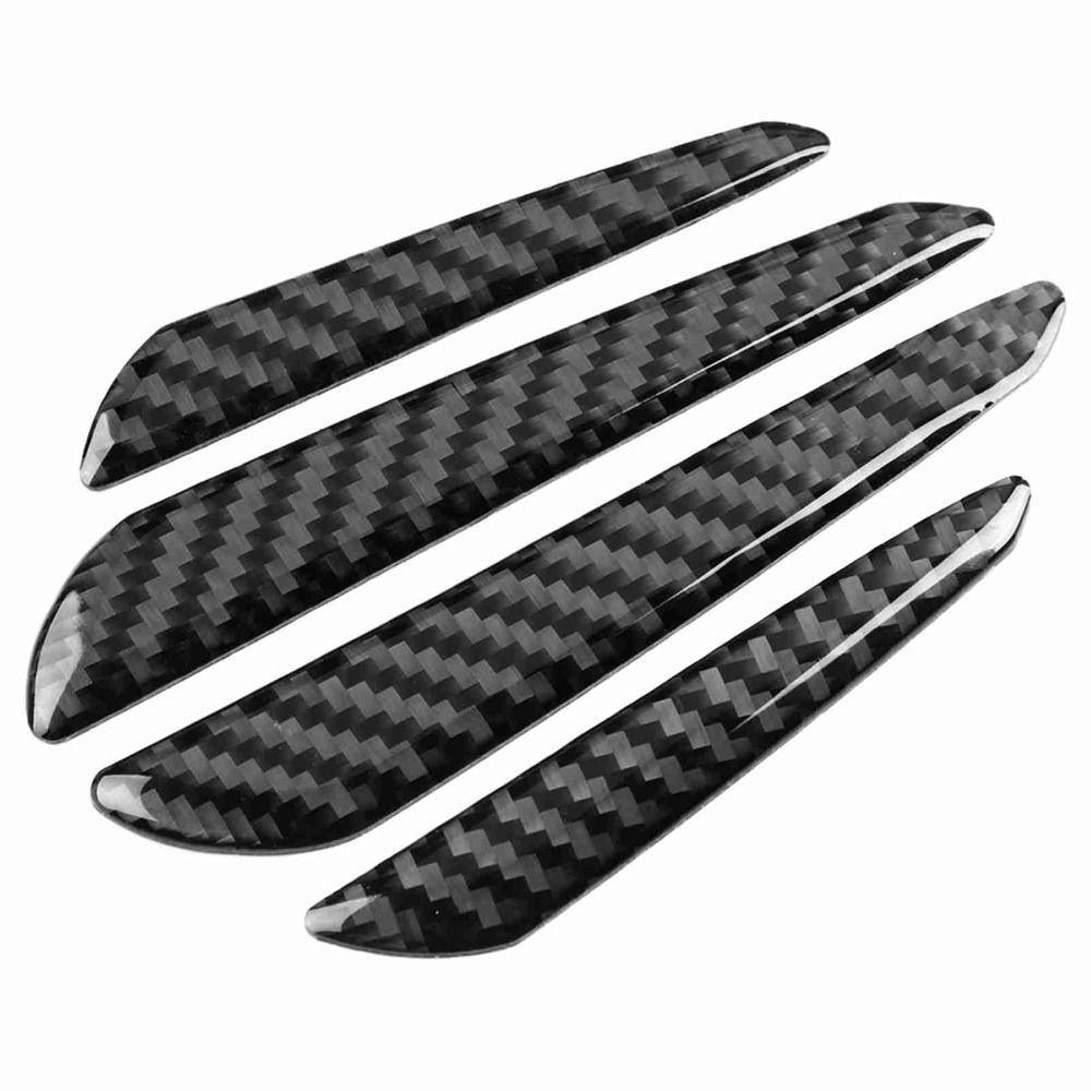 4pcs Anti-Scratch Bumper Guards Carbon Fiber Door Edge Guard Universal Car Door Protector  Auto Door