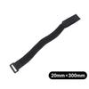 10Pcs 20Mm Hook And Loop Cable Tie Reusable Cable Straps Adjustable Wire Organizer For Cable Management Multiple Sizes