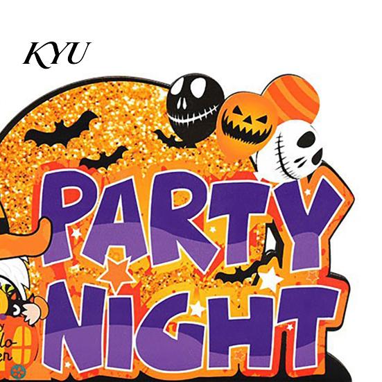 Indoor Autumn Seasonal Decor Halloween Tabletop Signs, Pumpkin Ghost Gnome Wood Centerpiece Blocks, Spooky Decorative Signs for Tables Party