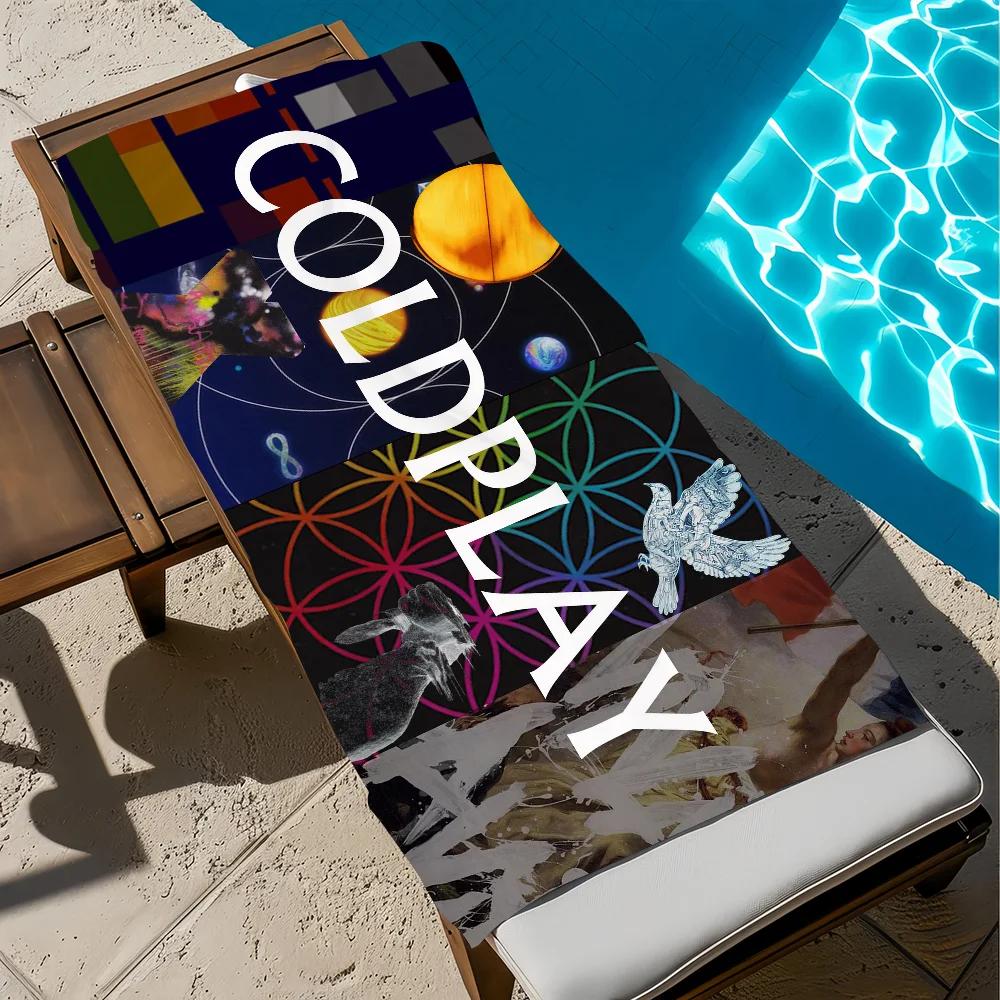 R-Rock C-Coldplay Band Towel Pool Beach Towel Portable Quick Fast Dry Sand Outdoor Travel Swim Blanket Thin Mat Bath Towel