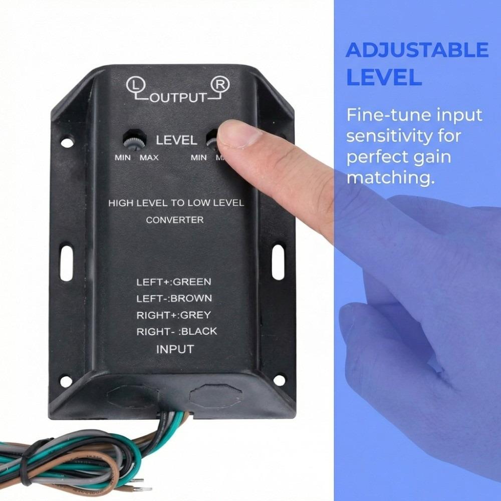 Stable Line Output Converter Universal Amplifier RCA Signal Adapter Speaker  Car Audio System