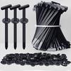 300Set Cable Ties Buckle Auto Fastener Screw Replacement Clip Car Fenders Trunk Engine Guard Panel Wire Management Tools