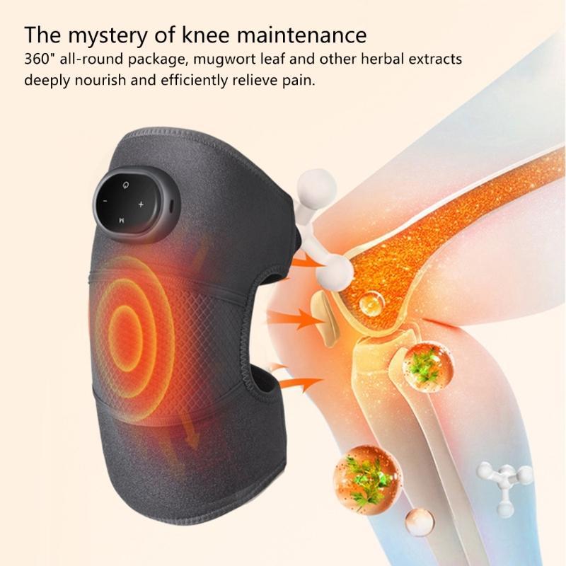 Knee Therapy Massager With Heating And Vibrating Technology Portable Knee Therapy Fitness Enthusiasts Gear