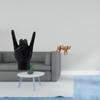 Creative Brass Hand Gesture Animal Sculpture Figurine for Apartment Bedroom Restaurant Cafe Shelf