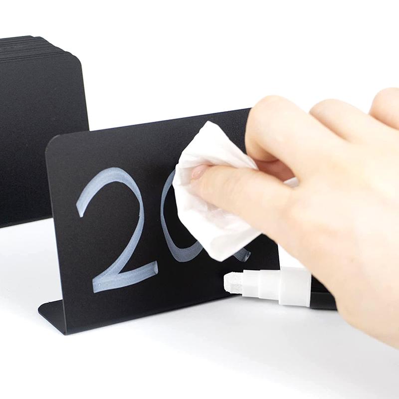 Etichette per nome con mini lavagna da 5 pezzi con base alimentare per etichettare la lavagna del menu