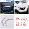 Fog Light Lamp Eyebrow / Handle Bowl / Window Wiper Cover Trim For Jeep Compass 2017 -  ABS Chrome Accessories Exterior Kit