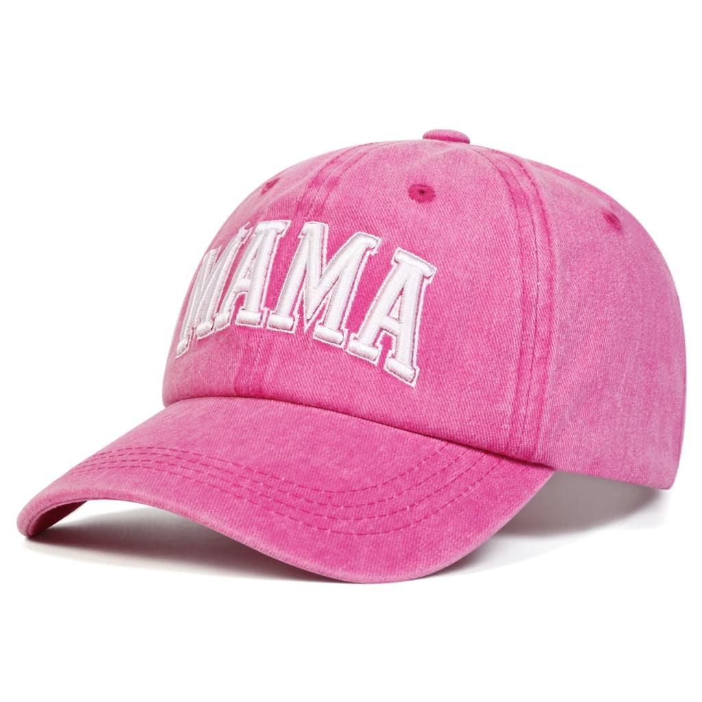 Unisex Parent Child 3D MAMA/MINI Embroidery Wash Baseball Caps Spring and Autumn Outdoor Adjustable Casual Hats Sunscreen Hat