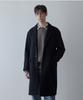 Regards Pecolamb Beaver Wool Single Coat - Dark Navy