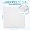 6-40Pcs White Blank Square Artist Canvas Pine Wood Board Frame Cotton Artist Canvas Boards for Oil Painting Acrylic Watercolor