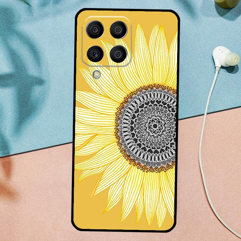 Daisy Sunflower Floral Flower For Samsung Galaxy M31 M11 M23 M12 M13 M14 M15 M35 M55 M34 M54 M33 M53 M32 M52 M06 M16 Case