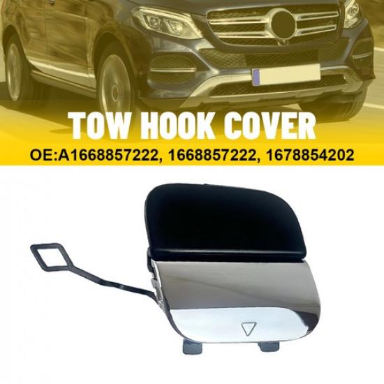 Front Bumper Tow Hook Eye Cover Cap For Mercedes-Benz GLE550E 16-18 Left & Right