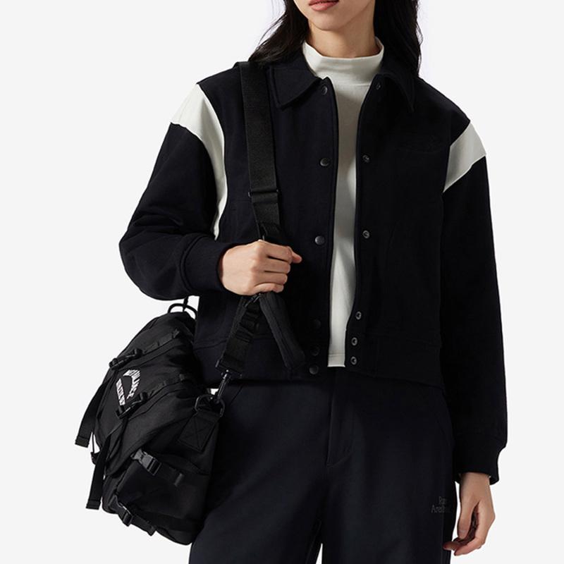 New Balance Fabric Shoulder Bag, Crossbody Bag Regular Unisex Black New Balance LAB41402-BK