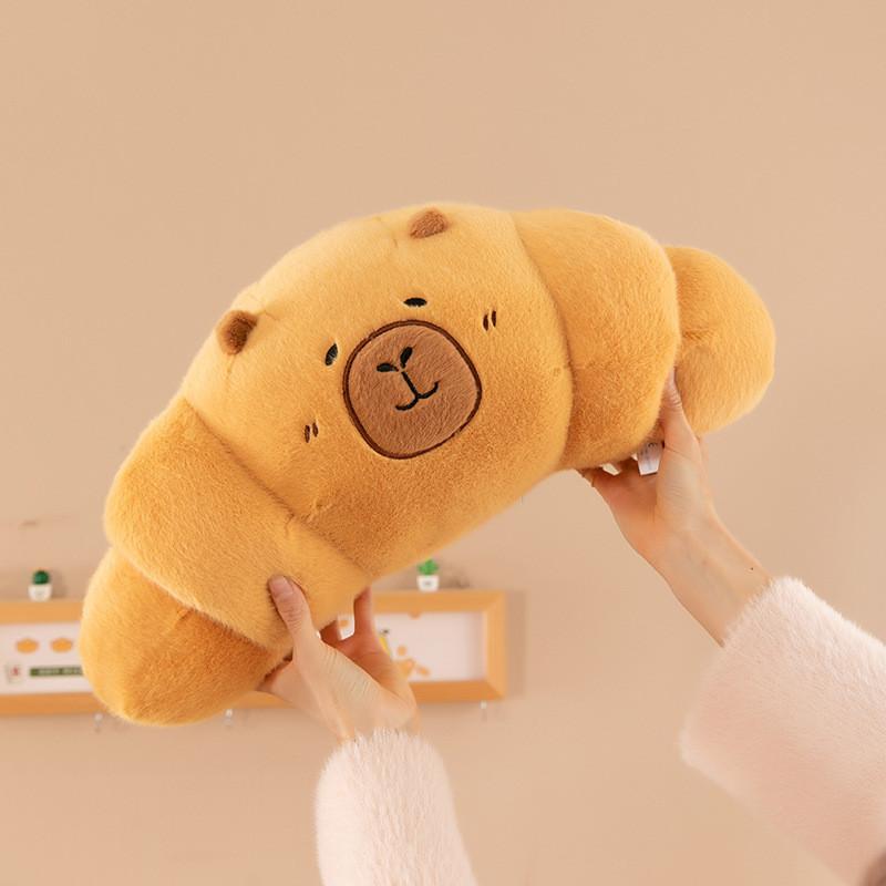 Croissant Baked Capibala Cute Plush Toys Animal Doll Legs Long Action Figure