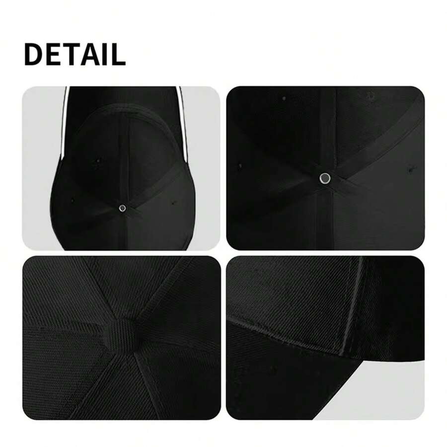 Lightweight Adjustable Snapback Cap For Men Women Breathable Baseball Hat With Letter Print