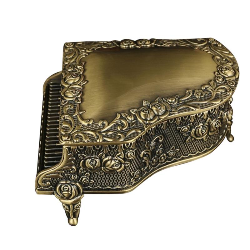 

Earring Holder Tabletop Figurine Decorative Box with Hinged Lid Jewelry Storage S