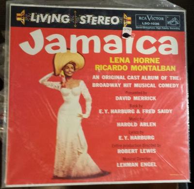LP Record LENA HORNE  RICARDO MONTALBAN  Jamaica LSO1036 RCA VICTOR 1958 US Soundtracks  Musicals Used