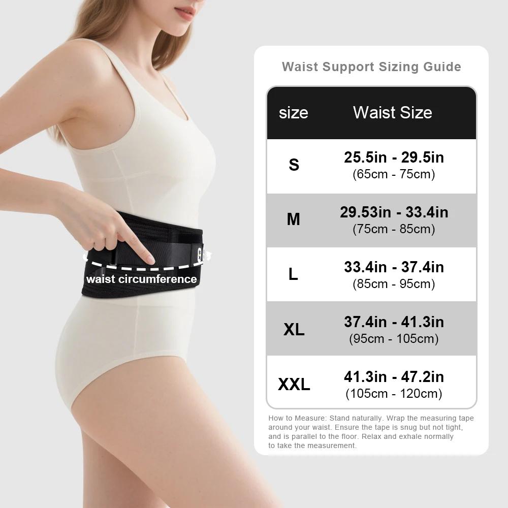 Back Support Belt For Lower Back Pain Relief Herniated Disc Sciatica Removable Stays For Women Men Workout