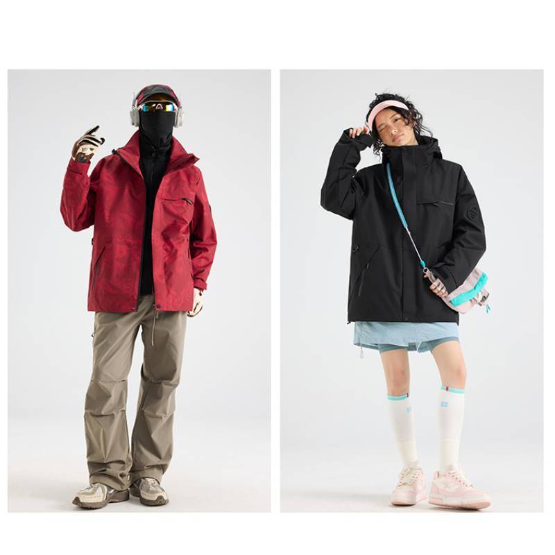 Outdoor Men Women 3in1 Waterproof Windproof Fleece Ski Jacket For Hiking And Camping