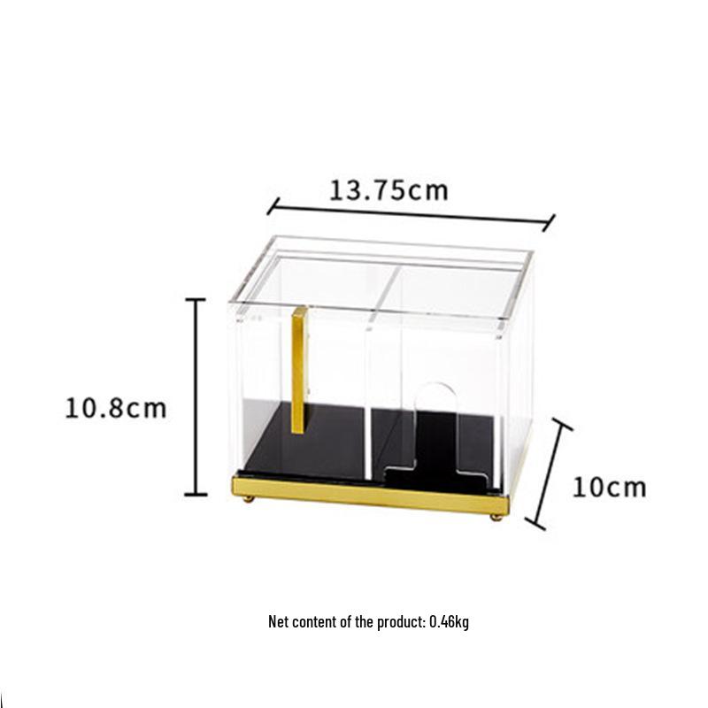 Acrylic Transparent Jewelry & Cosmetic Organizer with Multi-Layer Drawer and Dustproof Skincare Shelf