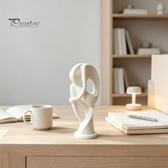 Creative Room Decorations 3D Printed Abstract Thinker Sculpture, Modern Minimalist Human Figure Statue, Handcrafted Artistic Statues Art Home