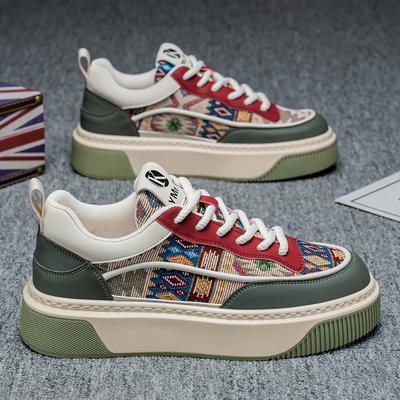Mode CYYTL Herrenschuhe Lässige Skateboard-Sneaker Luxus Sommer Leder Outdoor Wandern Designer Sport Tennis Laufen Plateau Slipper