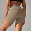 Womens Double Brushed Yoga Shorts 3 Inch Inseam High Waisted Tummy Control Solid Color Workout Gym Spring Summer