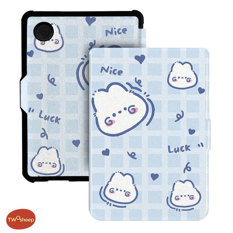 Twosheep 6-inch Case for Kobo Clara BW Clara Colour Clara 2E TPU Magnetic Flip Auto Wake Sleep TPU soft Cover Cute Cat Style