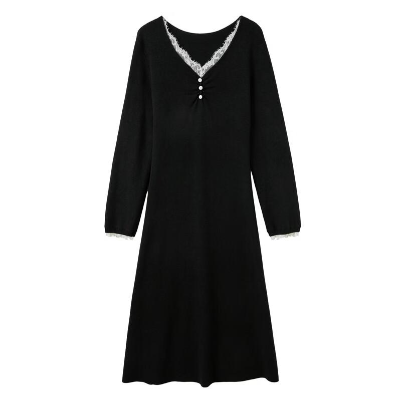 Sancai Plus Size Knit A-Line Dress