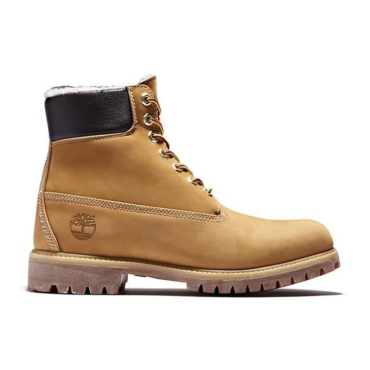 Timberland 6 Inch Premium Waterproof Warm Lined Boot 'Wheat Nubuck' Men's A2E31231