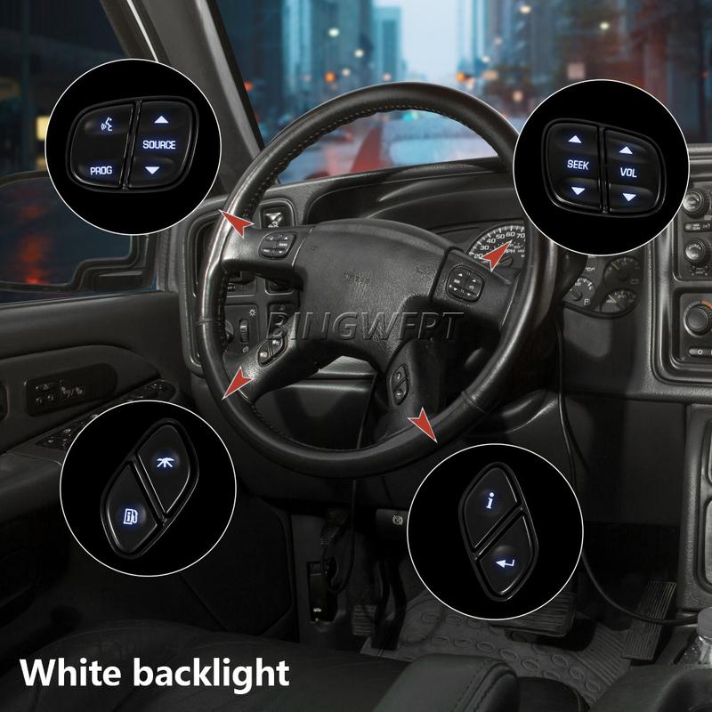 Auto Parts Steering Wheel Radio Volume Control Switch Button For Hummer H2 Buick Rainier Chevrolet Tahoe GMC Yukon 2003-2006